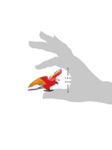 SCHLEICH Macaw Wildlife Figurine - Hand-Painted Educational Toy for Kids