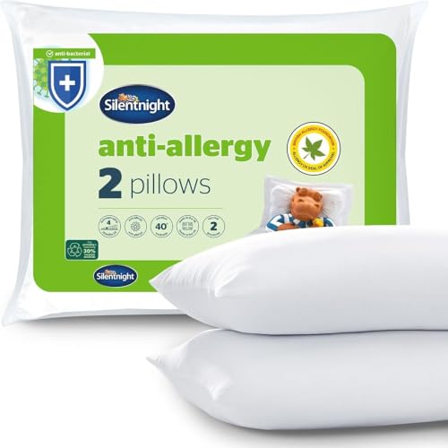 Silentnight - Lot de 2 oreillers en microfibre anti-allergies