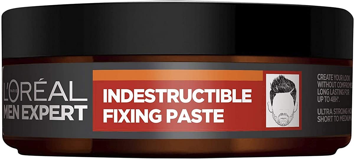 L'Oreal Men Expert Extreme Fix Hair Styling Paste - Ultra Strong Hold, Matte Finish, 75 ml