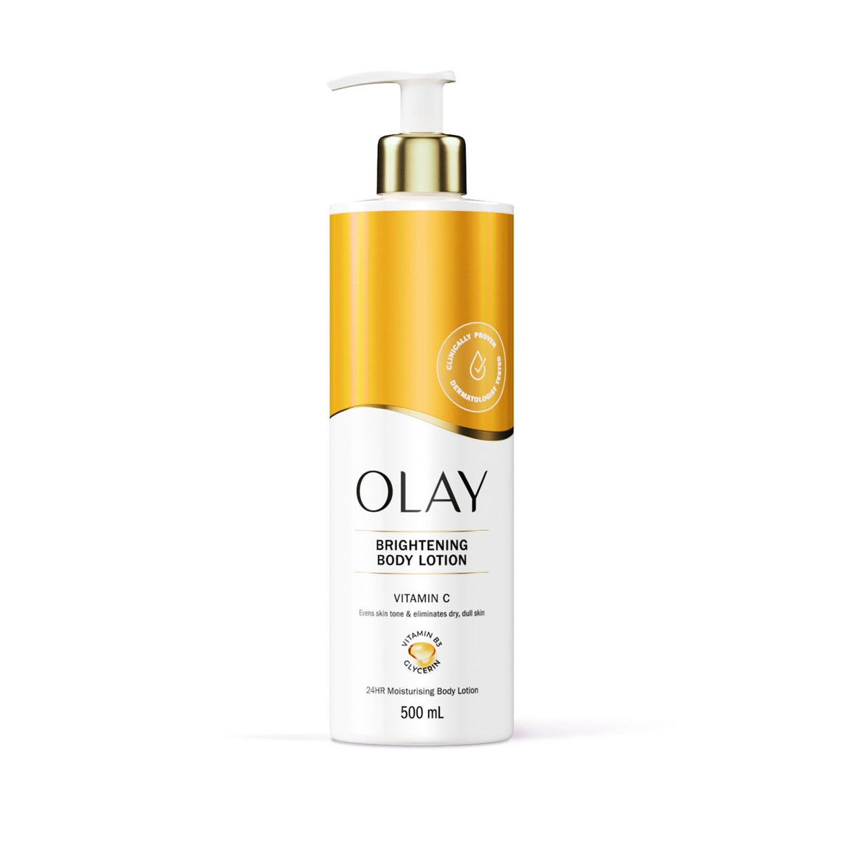 Olay Vitamin C Brightening Body Lotion - 24HR Moisturising, 500 ml