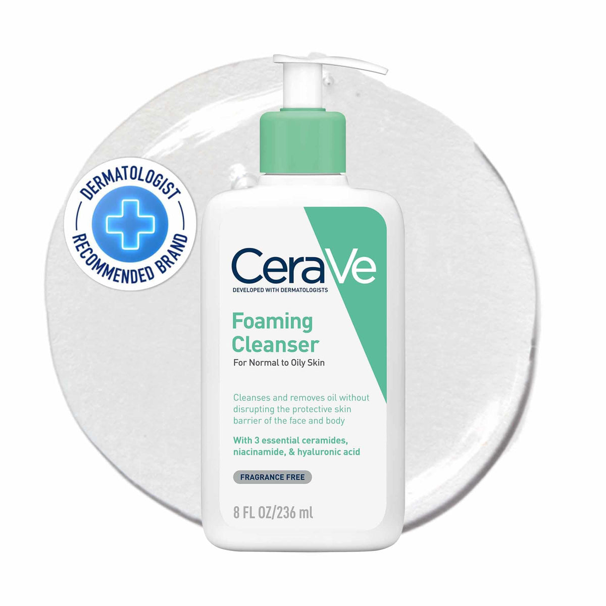 CeraVe - Foaming Cleanser for Face & Body (236 ml/8 oz)