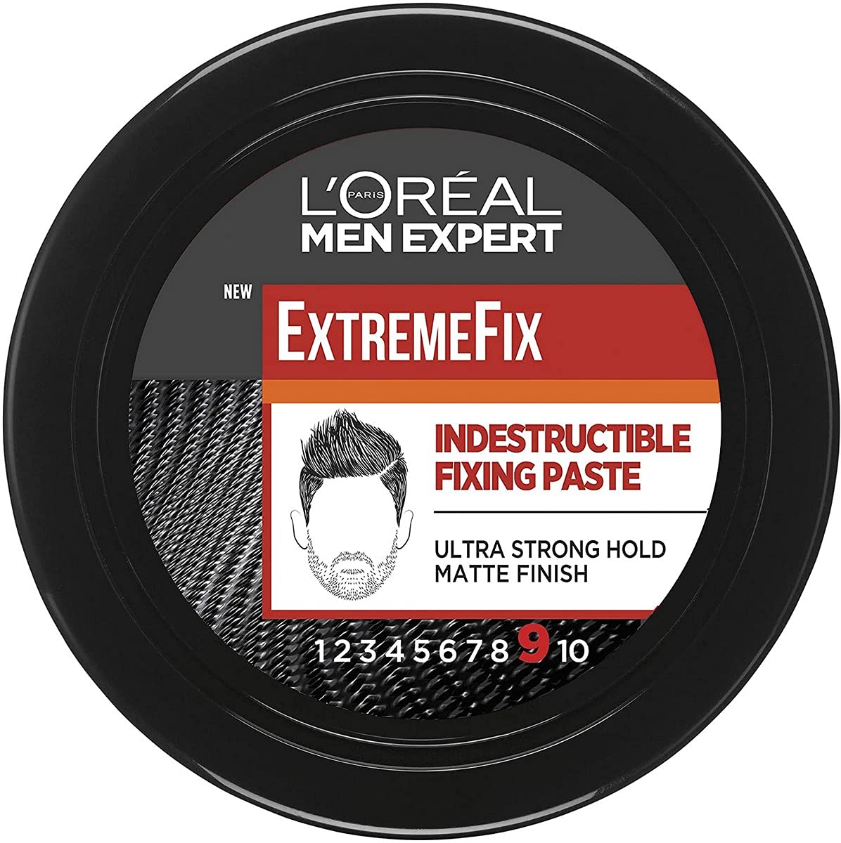L'Oreal Men Expert Extreme Fix Hair Styling Paste - Ultra Strong Hold, Matte Finish, 75 ml