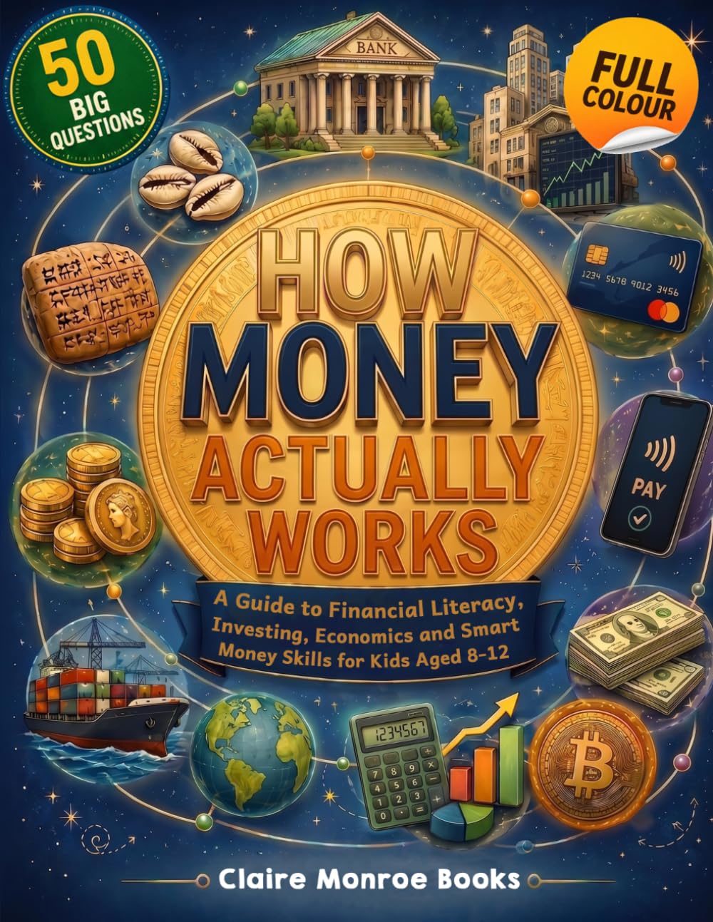 How Money Actually Works: Financial Literacy, Investing & Economics - 50 Questions, Ages 8–12, Paperback