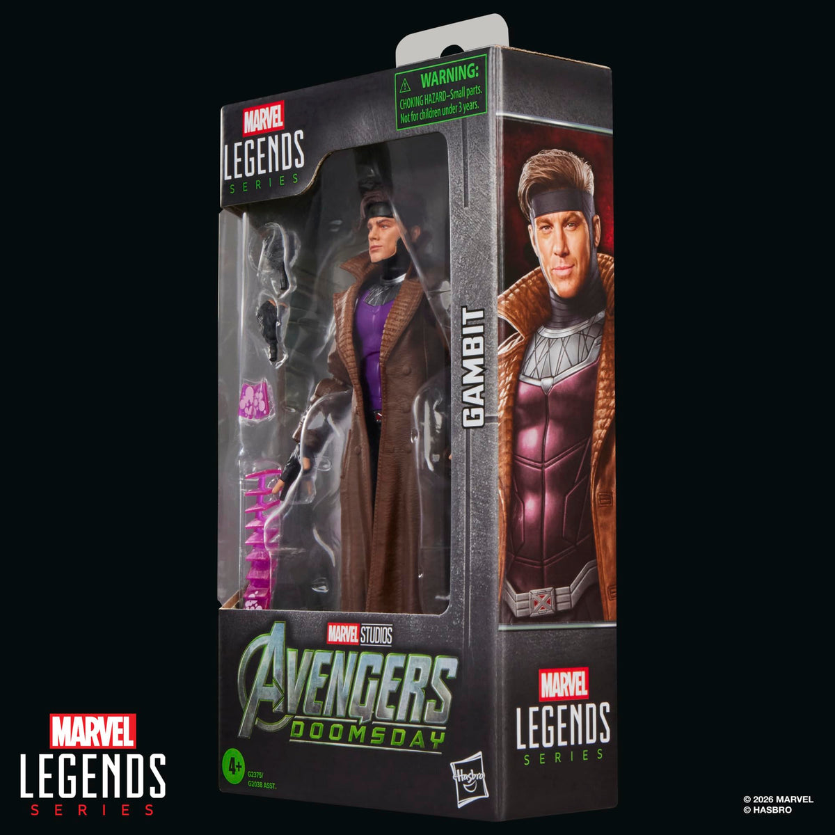 Marvel Legends Series Gambit Action Figure - 15cm Scale, 6 Accessories, Ages 4+
