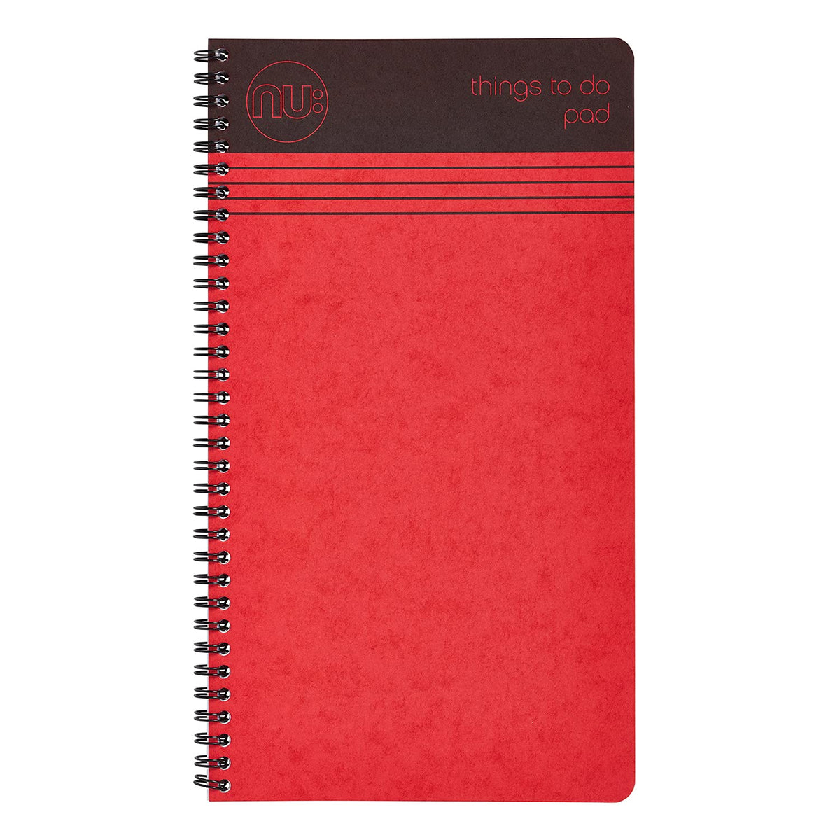 nu: Craze Cloud Things to Do Pad Wirebound Notebook - 80gsm FSC Paper | Perforated Pages | RED