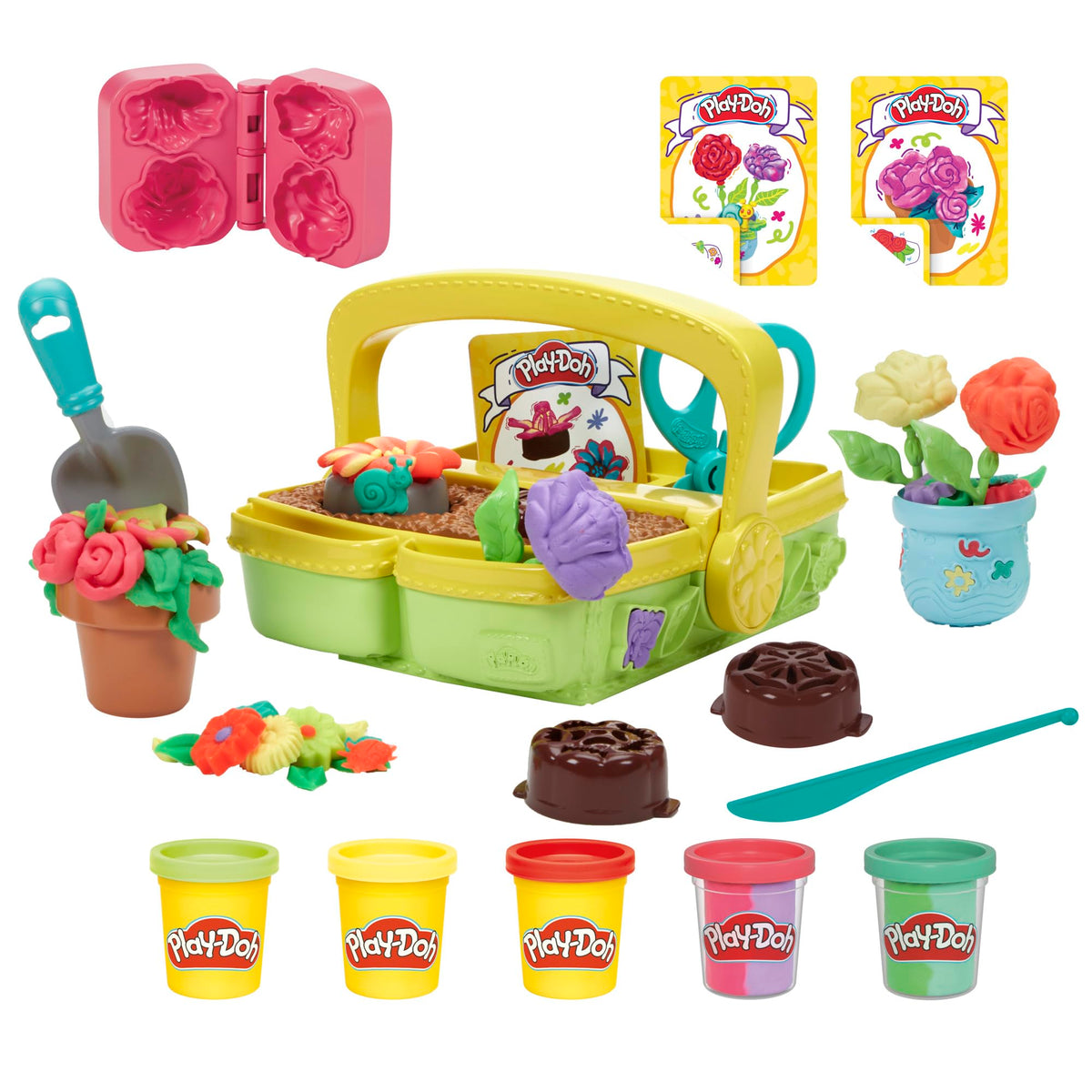 Play-Doh Blühende Blumen Spielset – Kreatives Kunsthandwerk für Kleinkinder ab 3 Jahren