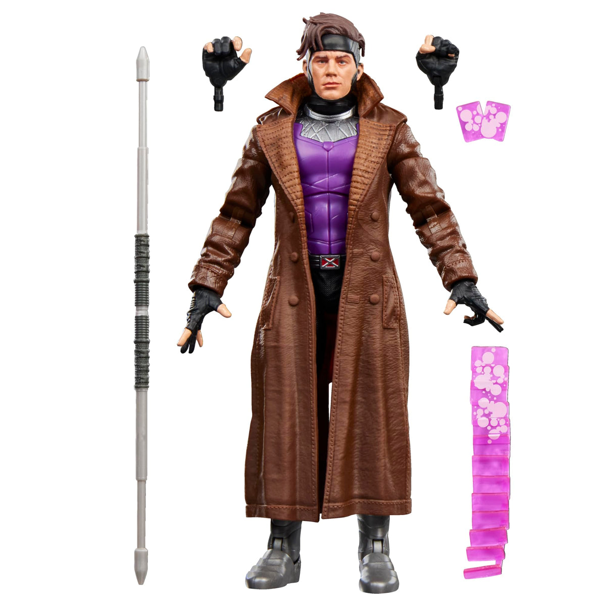 Marvel Legends Series Gambit Action Figure - 15cm Scale, 6 Accessories, Ages 4+
