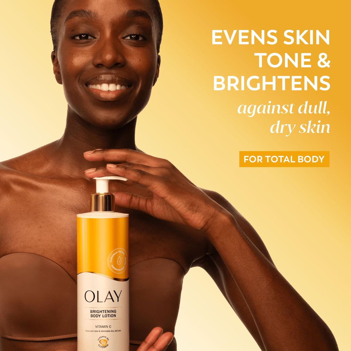 Olay Vitamin C Brightening Body Lotion - 24HR Moisturising, 500 ml