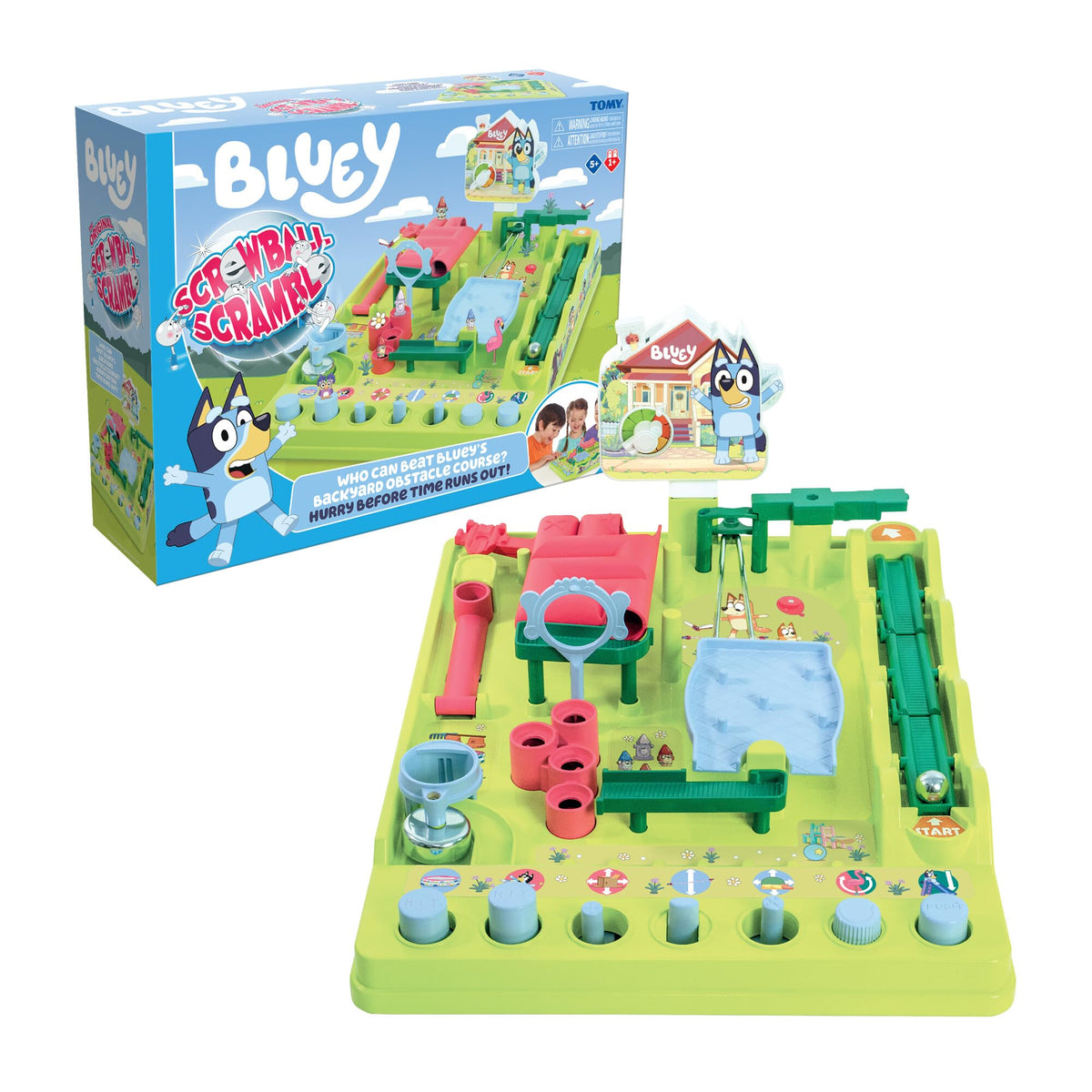 Bluey Screwball Scramble Game - Maze Challenge with Timer & Obstacles